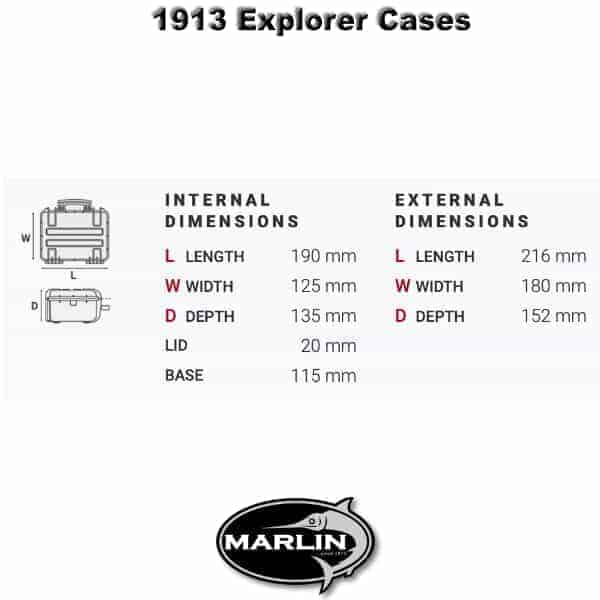 1913 Explorer Cases Dimensionen
