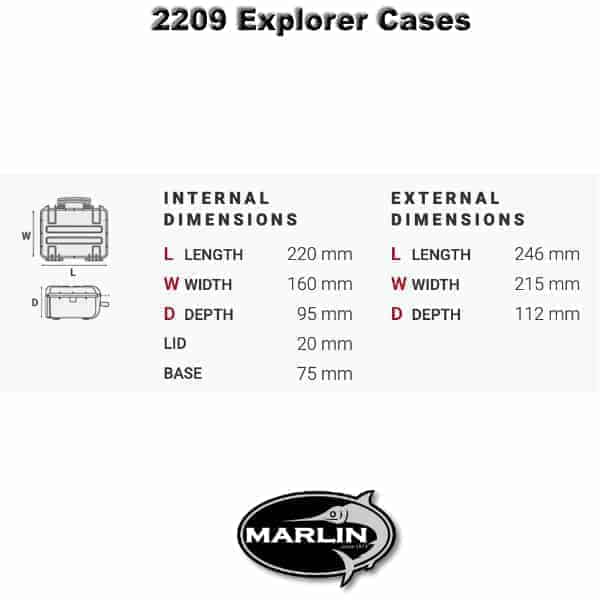 2209 Explorer Cases Dimensionen