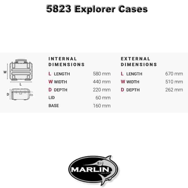 5823 Explorer Cases Dimensionen
