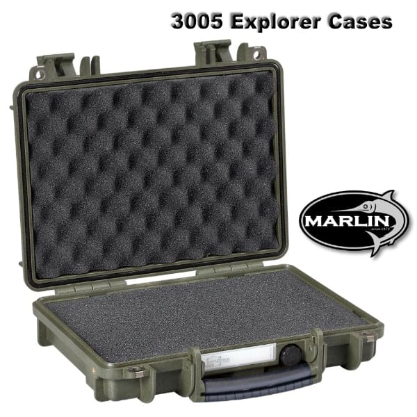 3005 Explorer Cases grün Schaumstoff