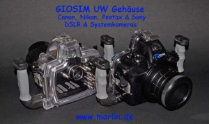 GIOSIM UW Gehäuse DSLR Nikon Canon Pentax Sony